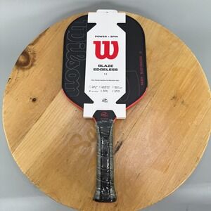 Wilson Blaze Edgeless 13 Pickleball Paddle Black Red Carbon NEW $189